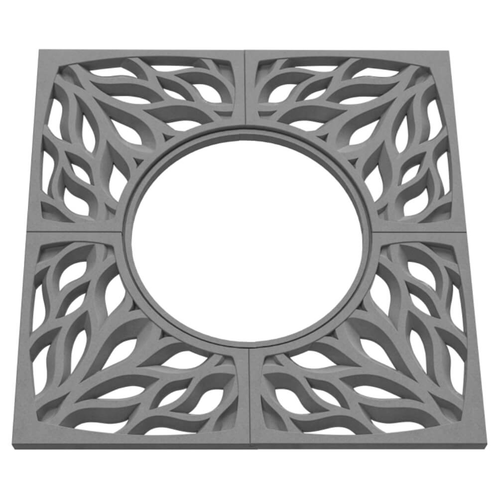 Приствольная решетка для дерева ZKING CRUST 1.2х1.2м Серая в Воскресенске фото