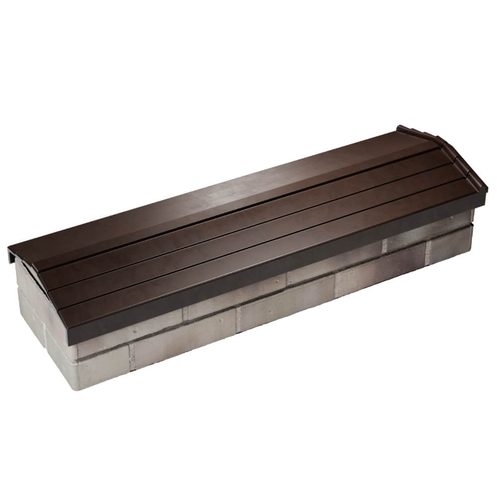 Парапет Zking Бона ХайТек Коричневый посадка на 0.5 кирпича (130мм) в Воскресенске фото