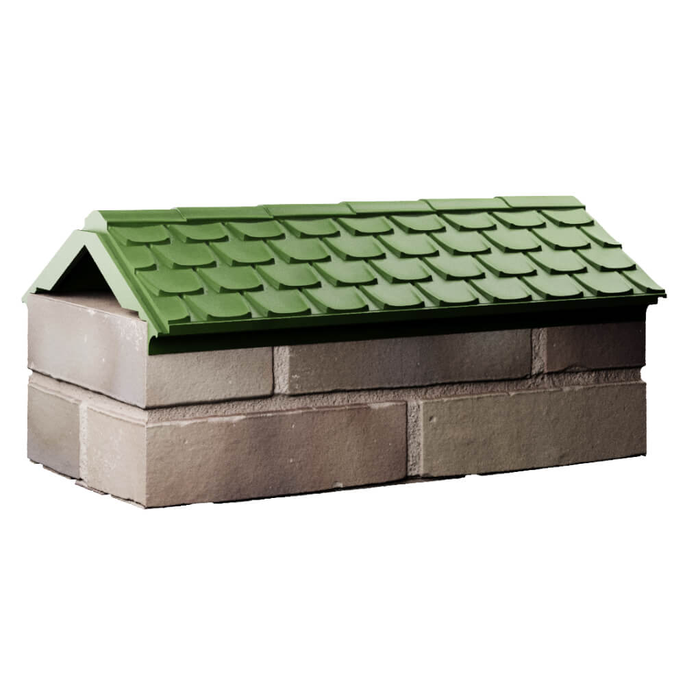 Парапет Zking Эльбрус Зеленый с посадкой на 1 кирпич (255мм) Воскресенск фото