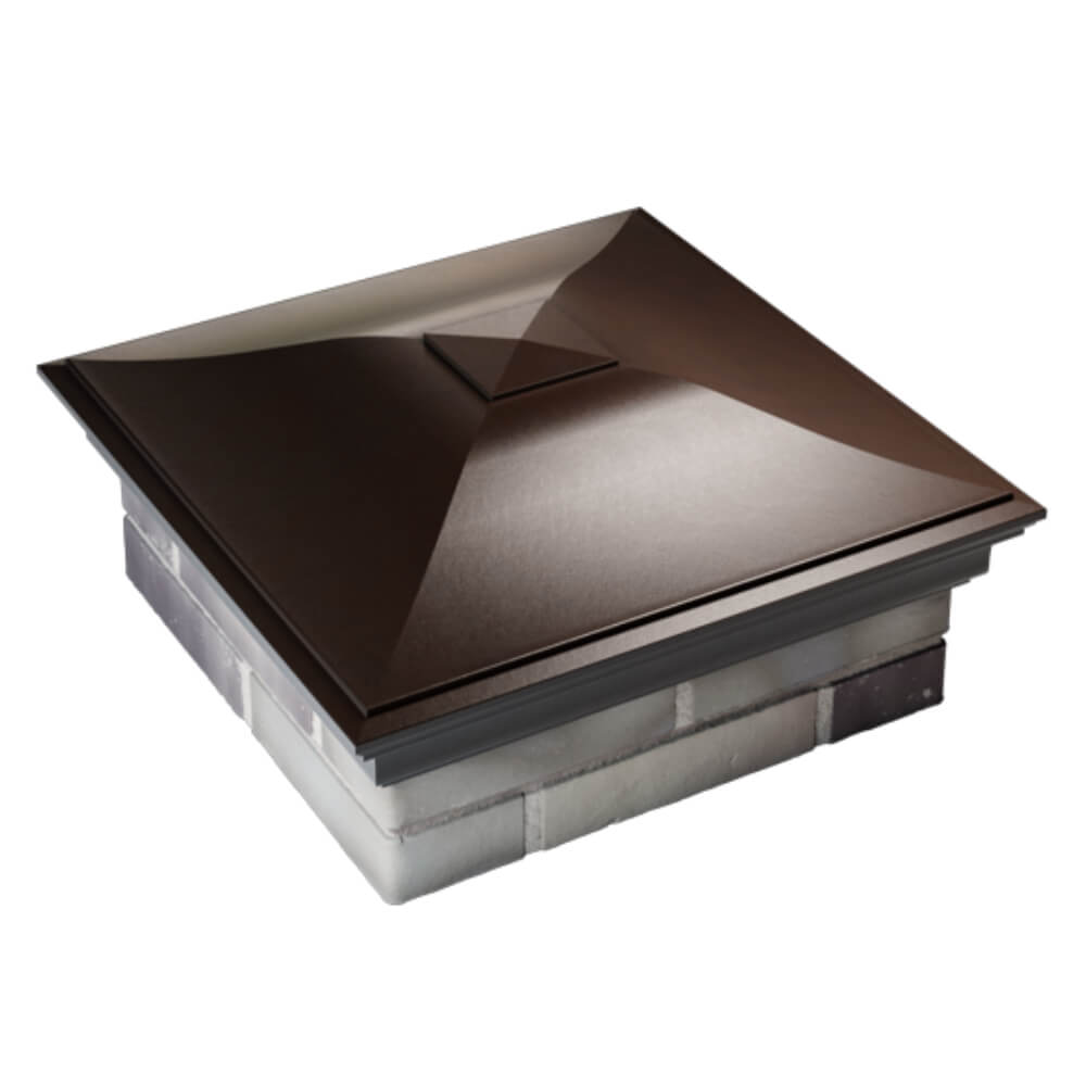 Колпак Zking Монблан Коричневый на столб 2х2 кирпича (515х515мм) Воскресенск фото