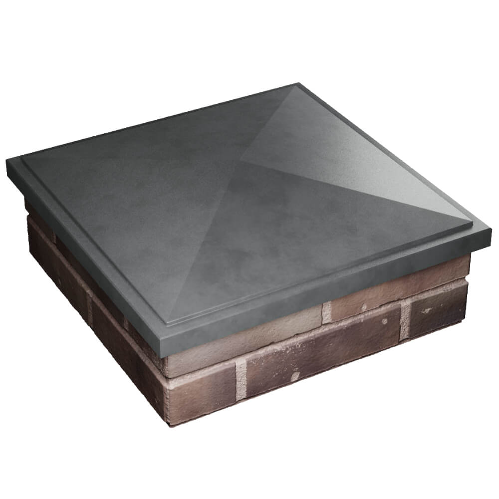 Колпак Zking БонаМоно Серый на столб 2х2 кирпича (515х515, 530х530мм) в Воскресенске фото