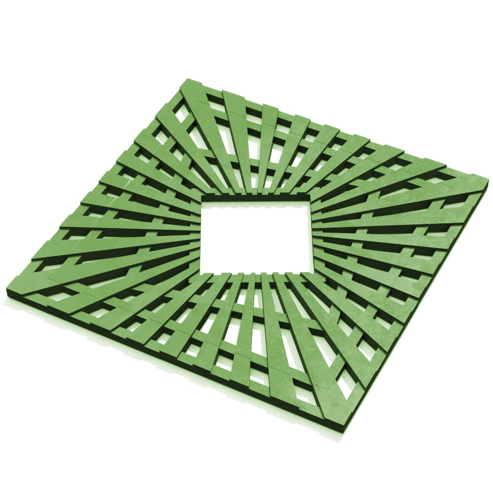 Приствольная решетка для дерева ZKING ATMOSPHERE 1.2х1.2м Зеленая в Воскресенске фото