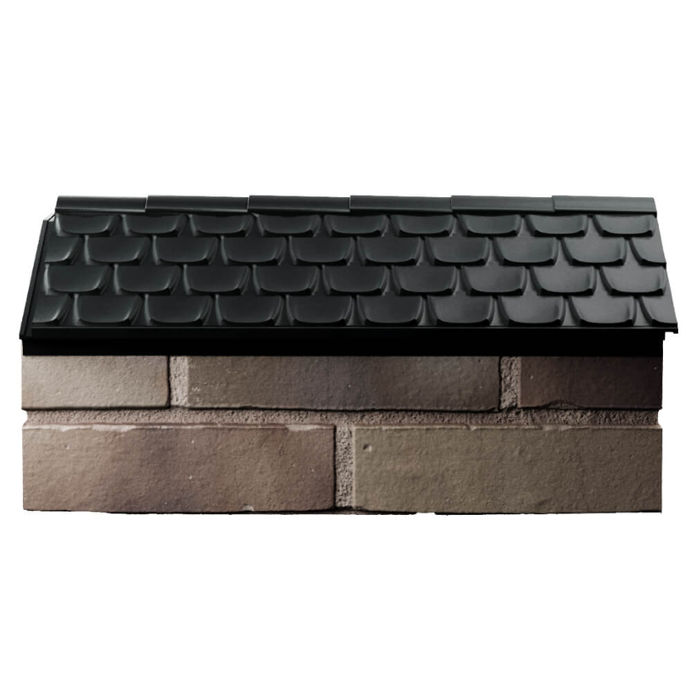 Парапет Zking Эльбрус Черный с посадкой на 1 кирпич (255мм) в Воскресенске фото