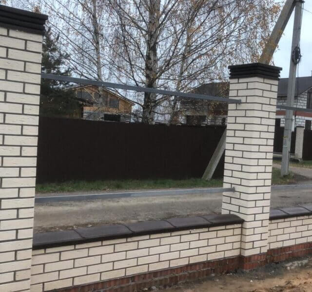 Колпак Zking Бона ХайТек Коричневый на столб 1.5х1.5 кирпича (385х385мм) в Воскресенске фото