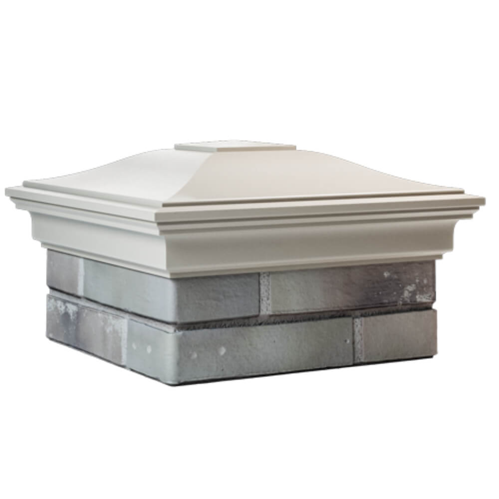 Колпак Zking Монблан Бежевый на столб 1.5х1.5 кирпича (385х385мм) в Воскресенске фото