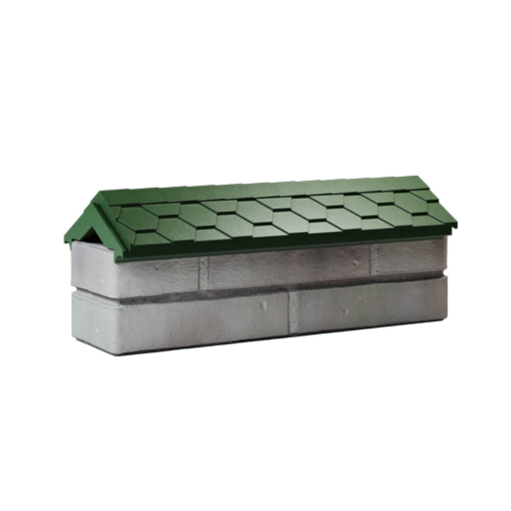 Парапет Zking Эверест Зеленый с посадкой на 0.5 кирпича (130мм) Воскресенск фото