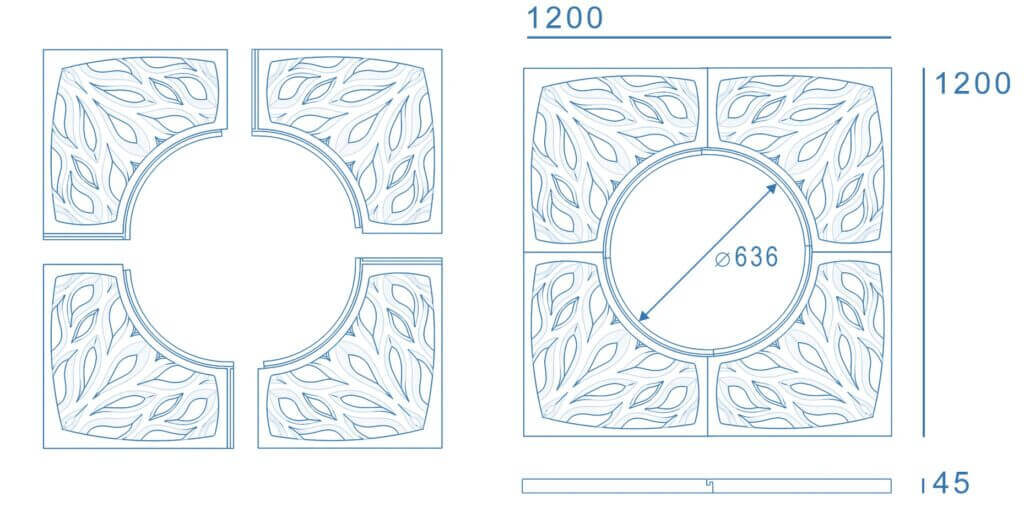 Приствольная решетка для дерева ZKING CRUST 1.2х1.2м Черная в Воскресенске фото
