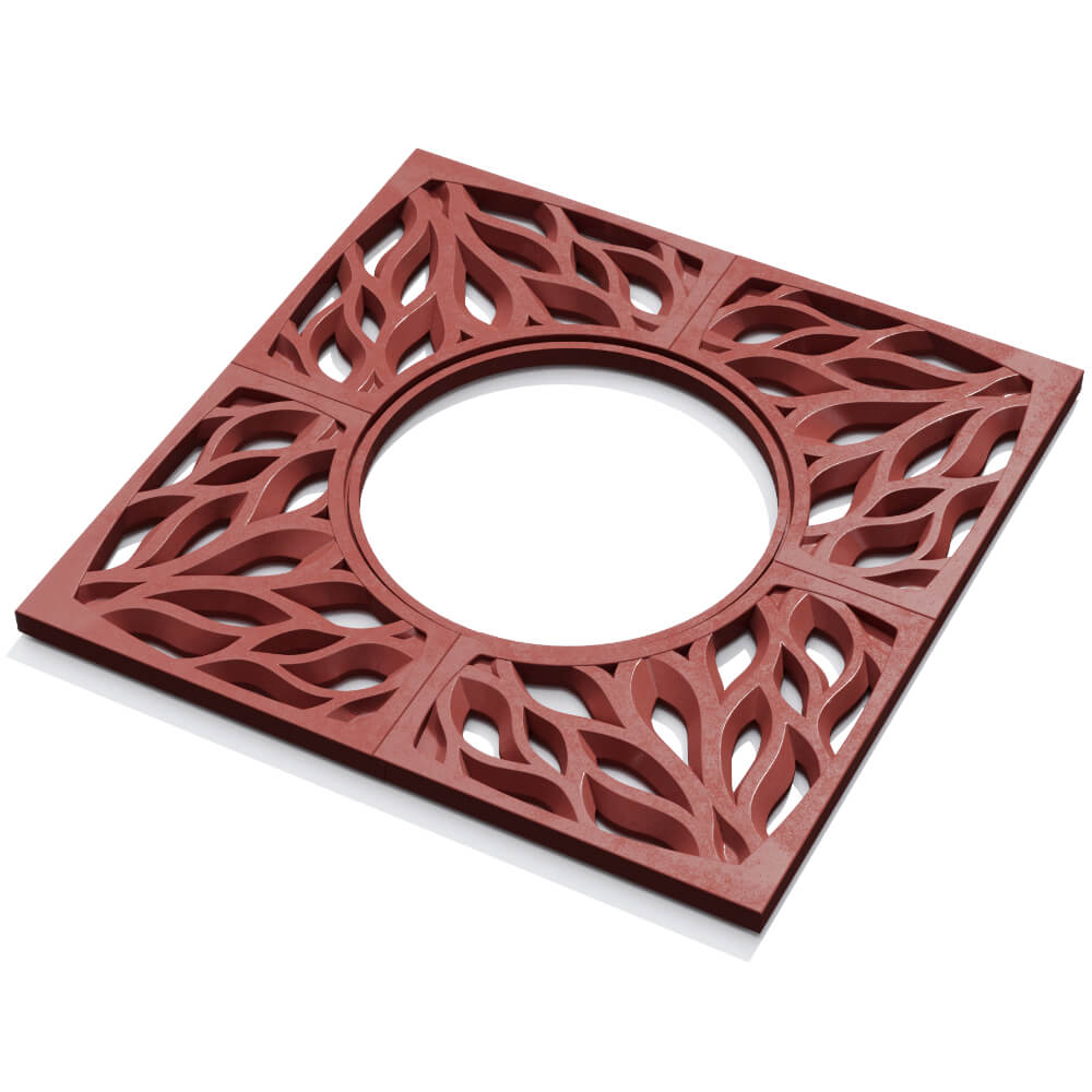 Приствольная решетка для дерева ZKING CRUST 1.2х1.2м Красная в Воскресенске фото