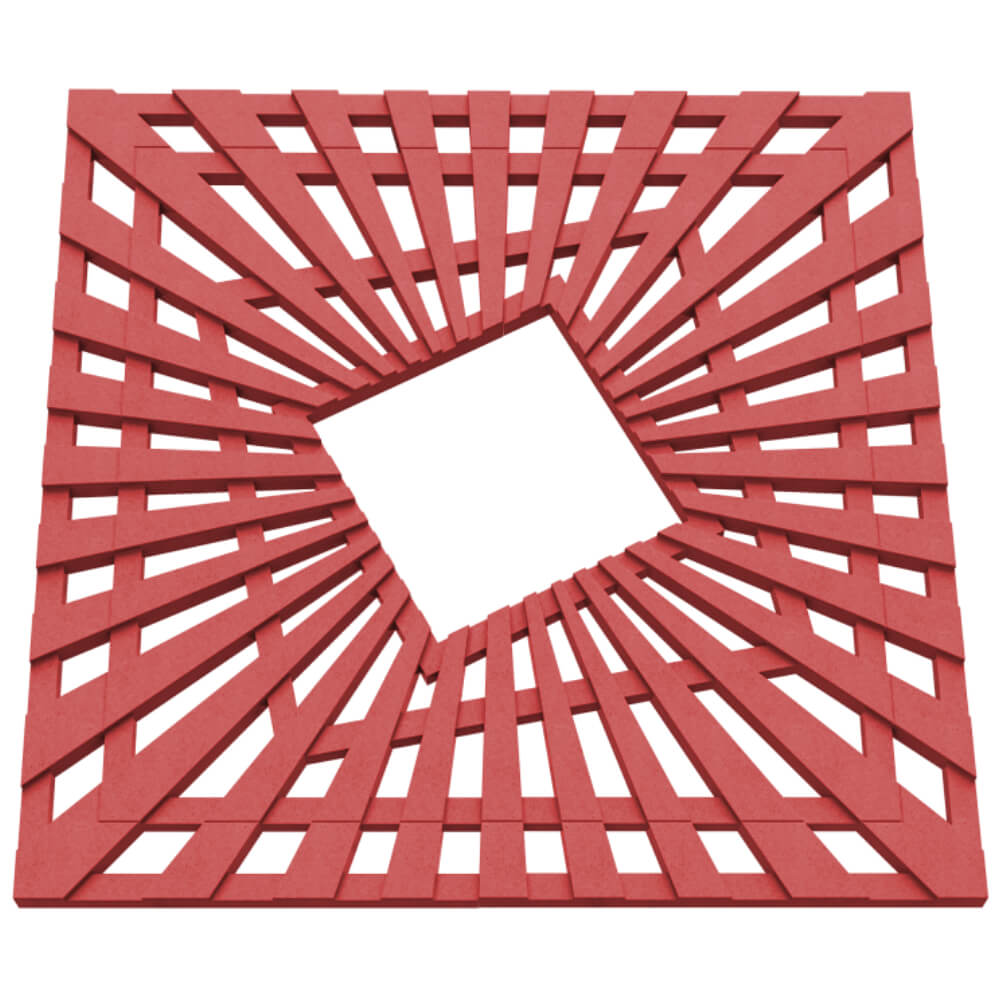 Приствольная решетка для дерева ZKING ATMOSPHERE 1.2х1.2м Красная в Воскресенске фото