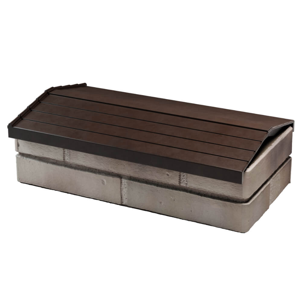 Парапет Zking Бона ХайТек Коричневый с посадкой на 1 кирпич (200/225/255мм) в Воскресенске фото