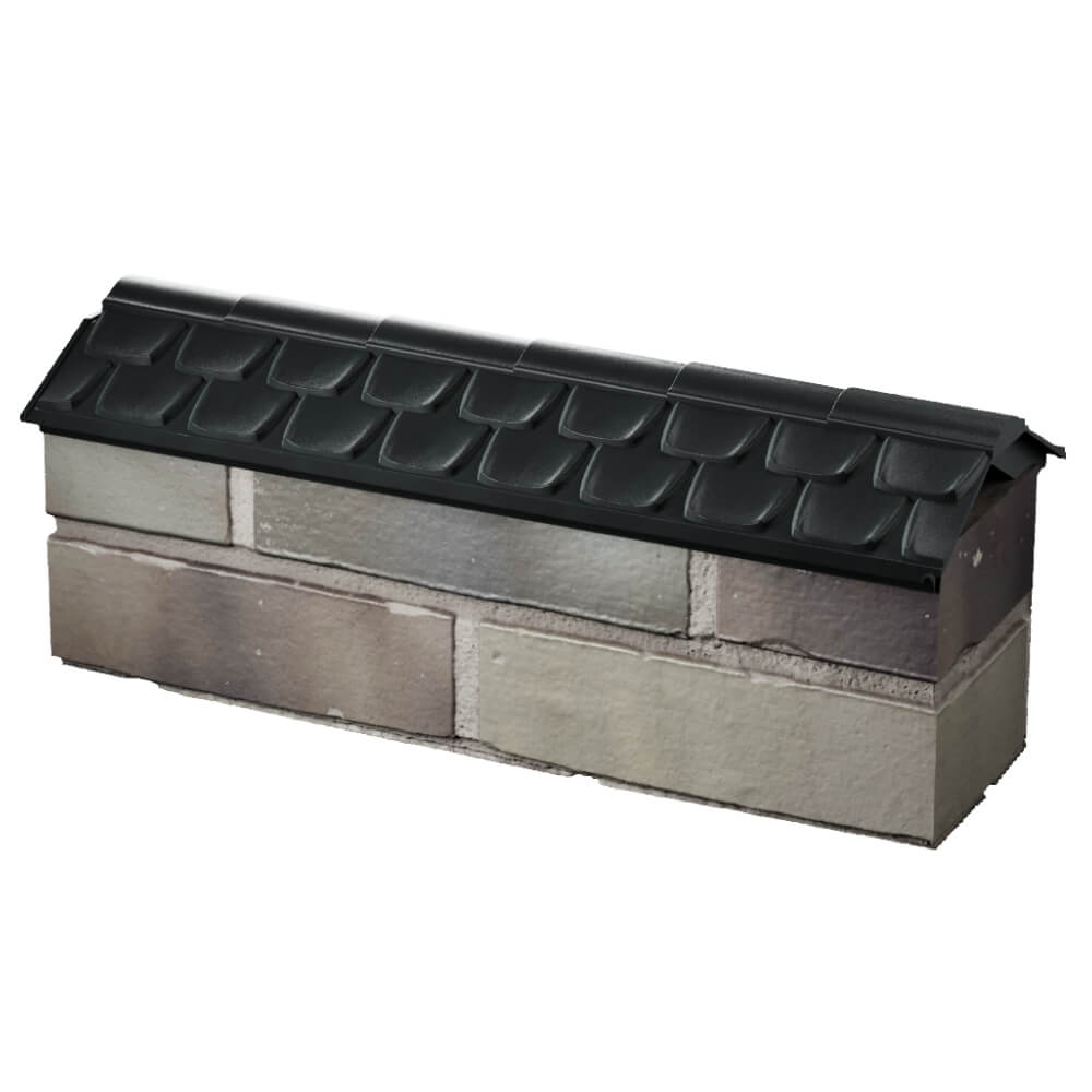 Парапет Zking Эльбрус Черный с посадкой на 0.5 кирпича (130мм) в Воскресенске фото