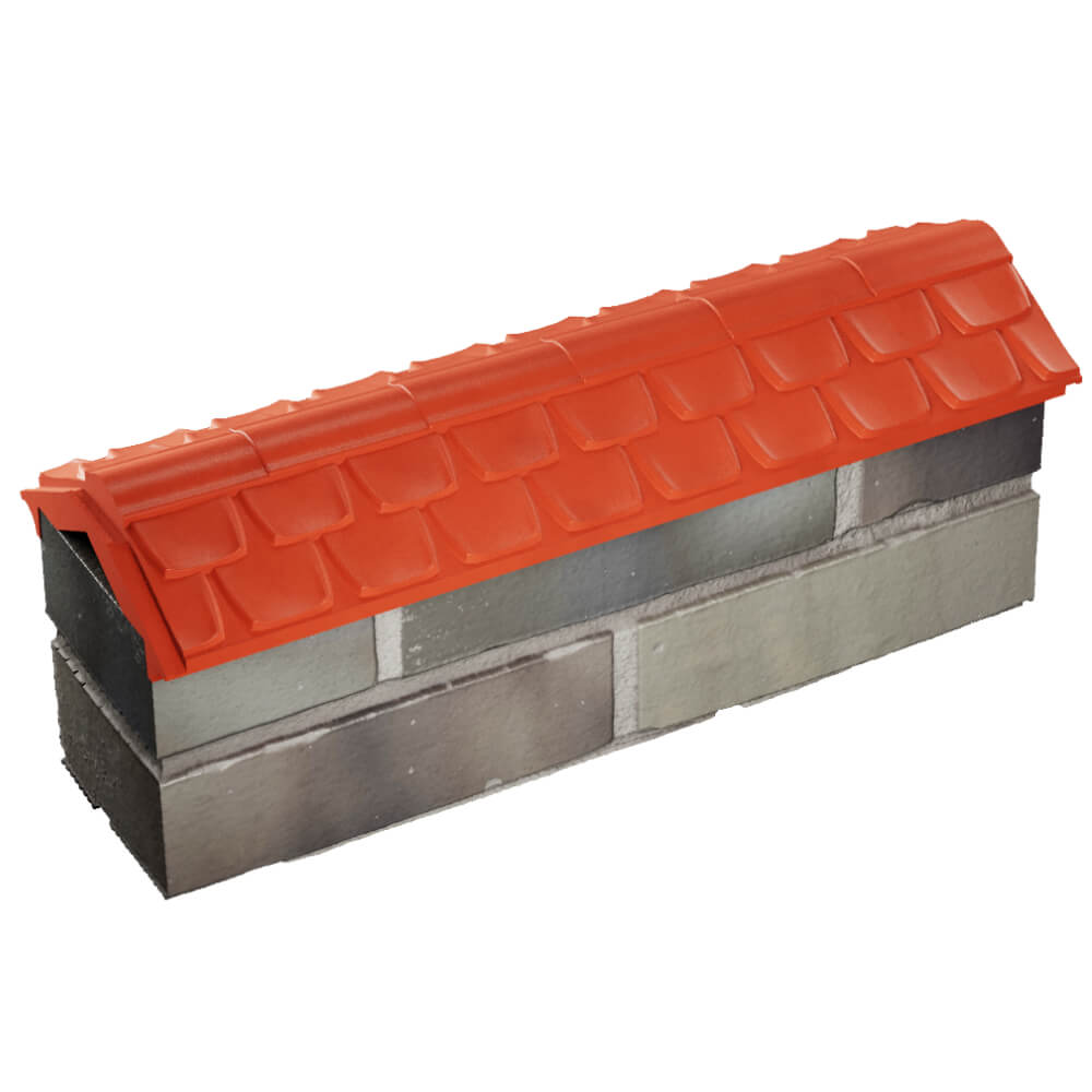 Парапет Zking Эльбрус Красный с посадкой на 0.5 кирпича (130мм) в Воскресенске фото