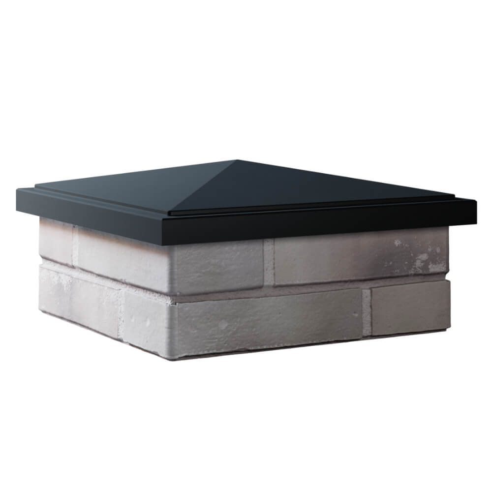 Колпак Zking БонаМоно Черный на столб 1.5х1.5 кирпича (385х385, 400х400мм) в Воскресенске фото