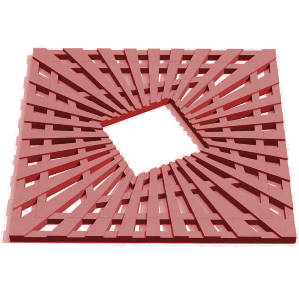 Приствольная решетка для дерева ZKING ATMOSPHERE 1.2х1.2м Красная Воскресенск фото