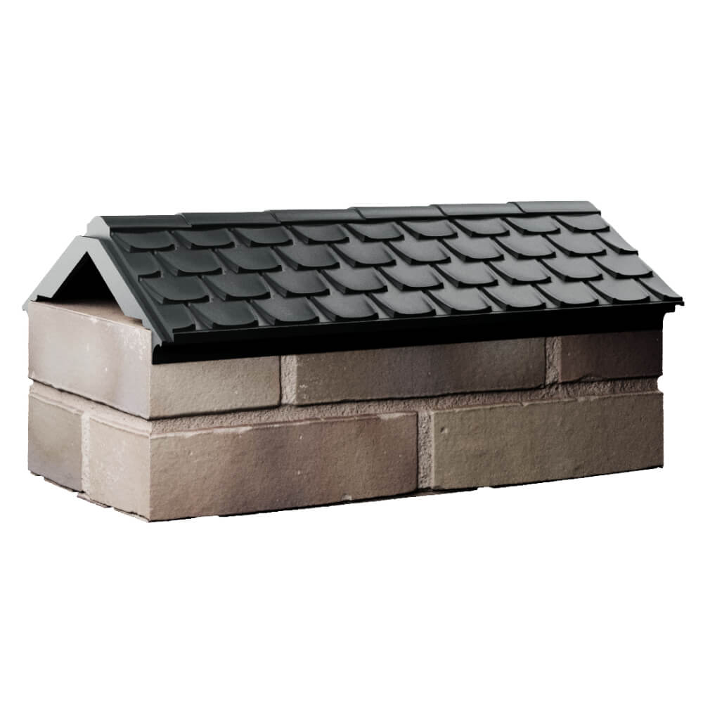 Парапет Zking Эльбрус Черный с посадкой на 1 кирпич (255мм) Воскресенск фото