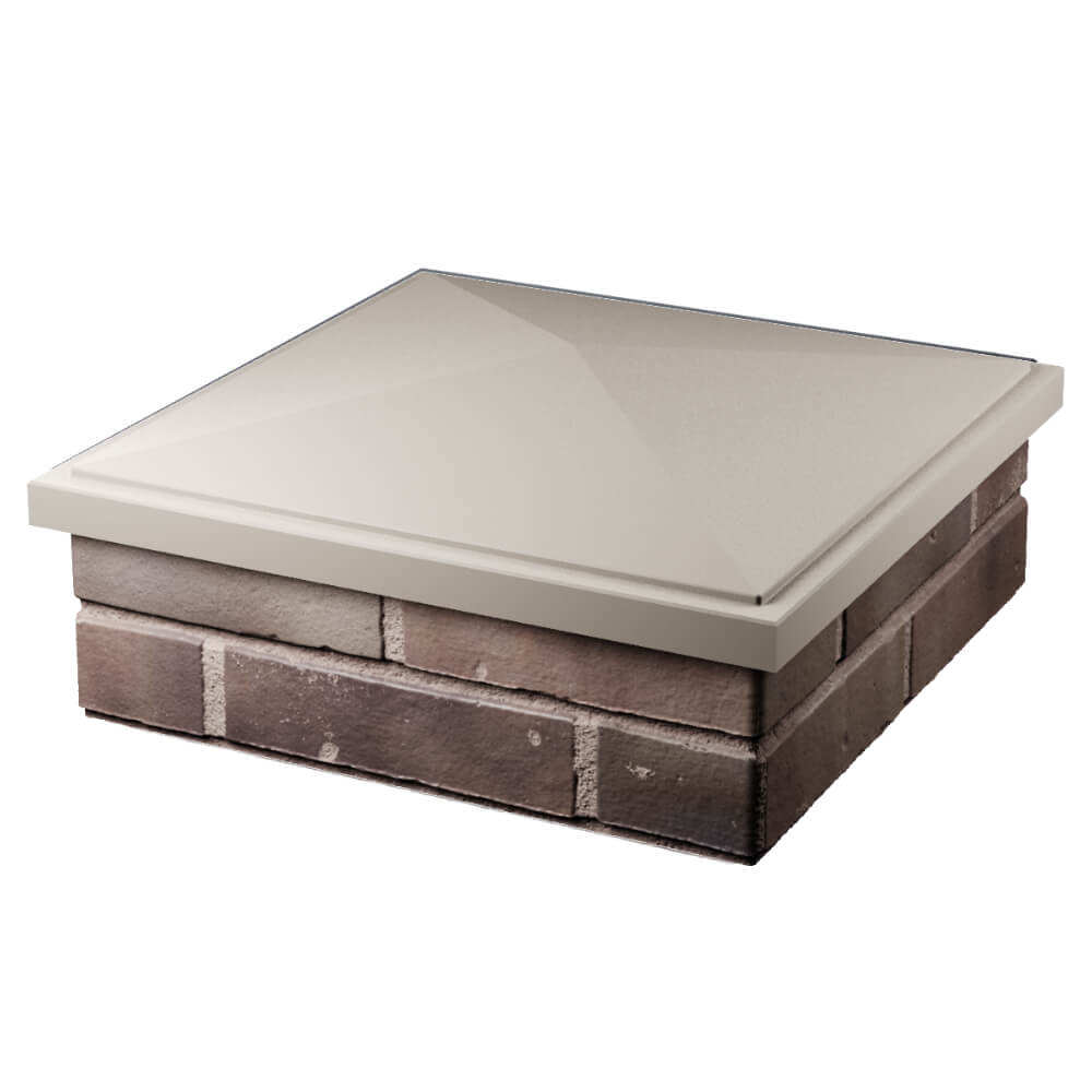 Колпак Zking БонаМоно Бежевый на столб 2х2 кирпича (515х515, 530х530мм) в Воскресенске фото