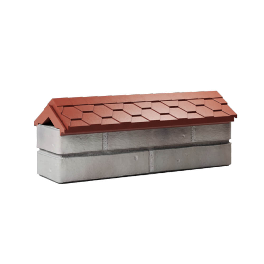 Парапет Zking Эверест Красный с посадкой на 0.5 кирпича (130мм) Воскресенск фото