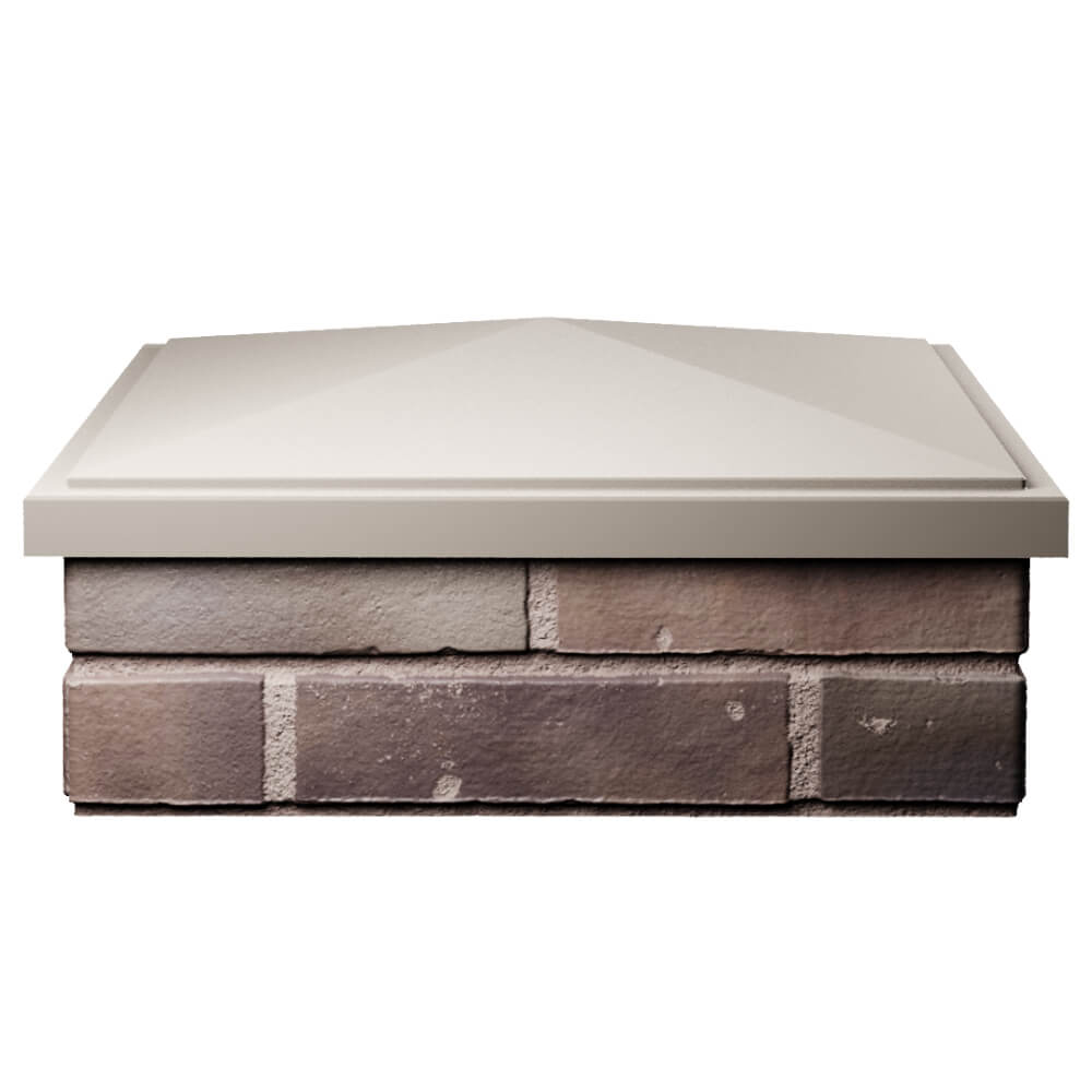 Колпак Zking БонаМоно Бежевый на столб 2х2 кирпича (515х515, 530х530мм) Воскресенск фото