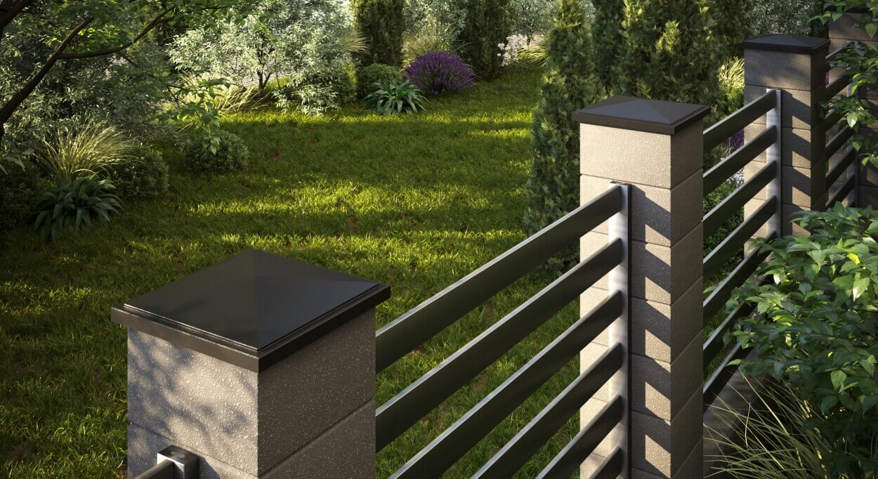 Колпак Zking БонаМоно Коричневый на столб 1.5х1.5 кирпича (385х385, 400х400мм) в Воскресенске фото