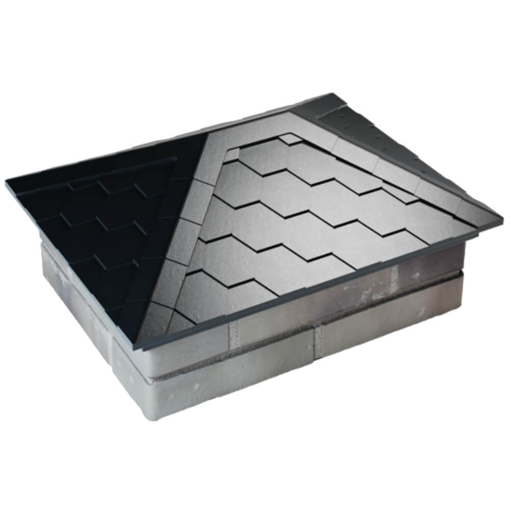 Колпак Zking Эверест Черный на столб 2х1.5 кирпича (520х390мм) Воскресенск фото