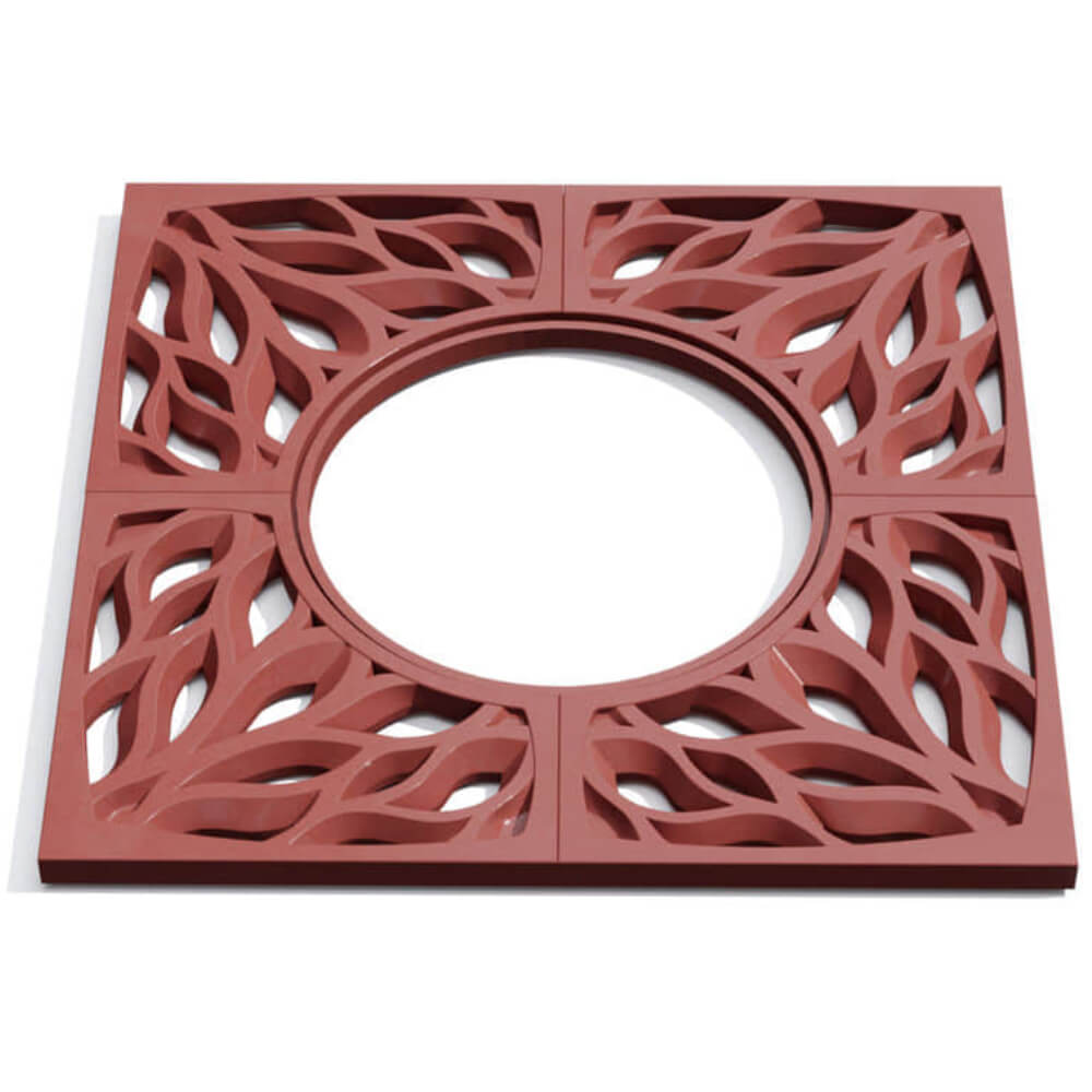 Приствольная решетка для дерева ZKING CRUST 1.2х1.2м Красная Воскресенск фото