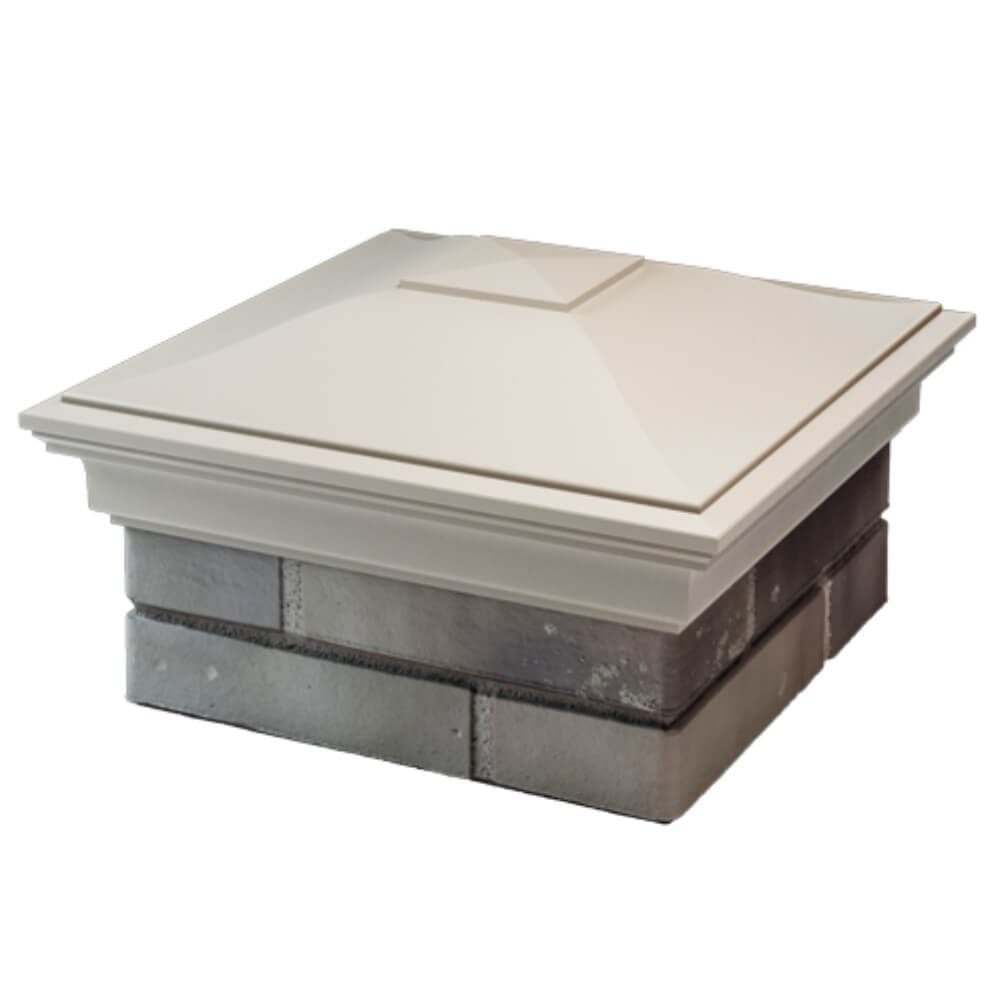 Колпак Zking Монблан Бежевый на столб 1.5х1.5 кирпича (385х385мм) в Воскресенске фото