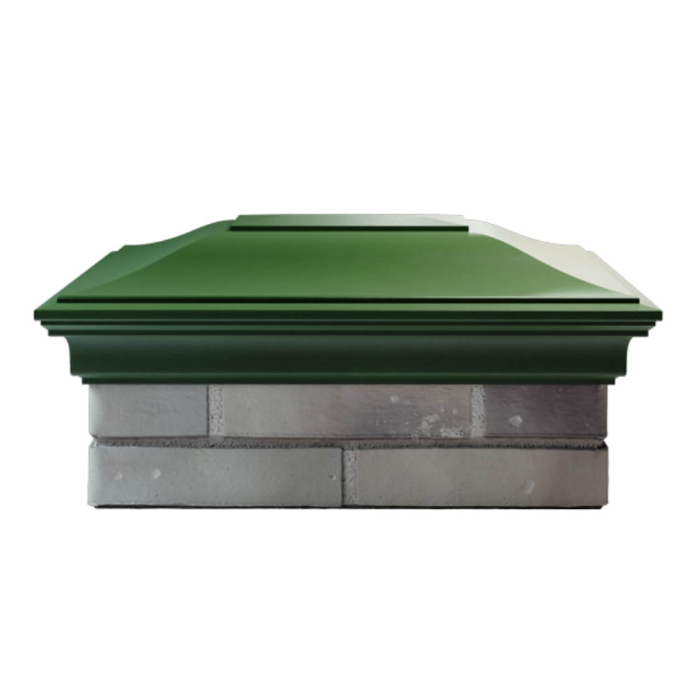 Колпак Zking Монблан Зеленый на столб 2х1.5 кирпича (515х385мм) в Воскресенске фото