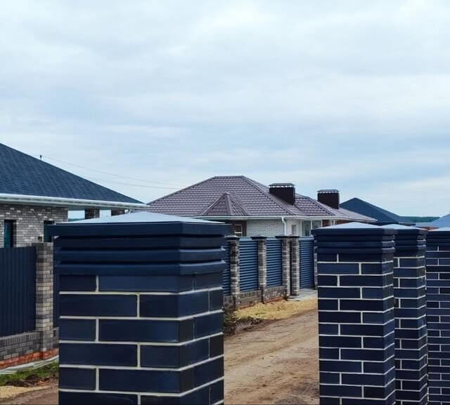 Колпак Zking Бона ХайТек Серый на столб 1.5х1.5 кирпича (385х385мм) в Воскресенске фото