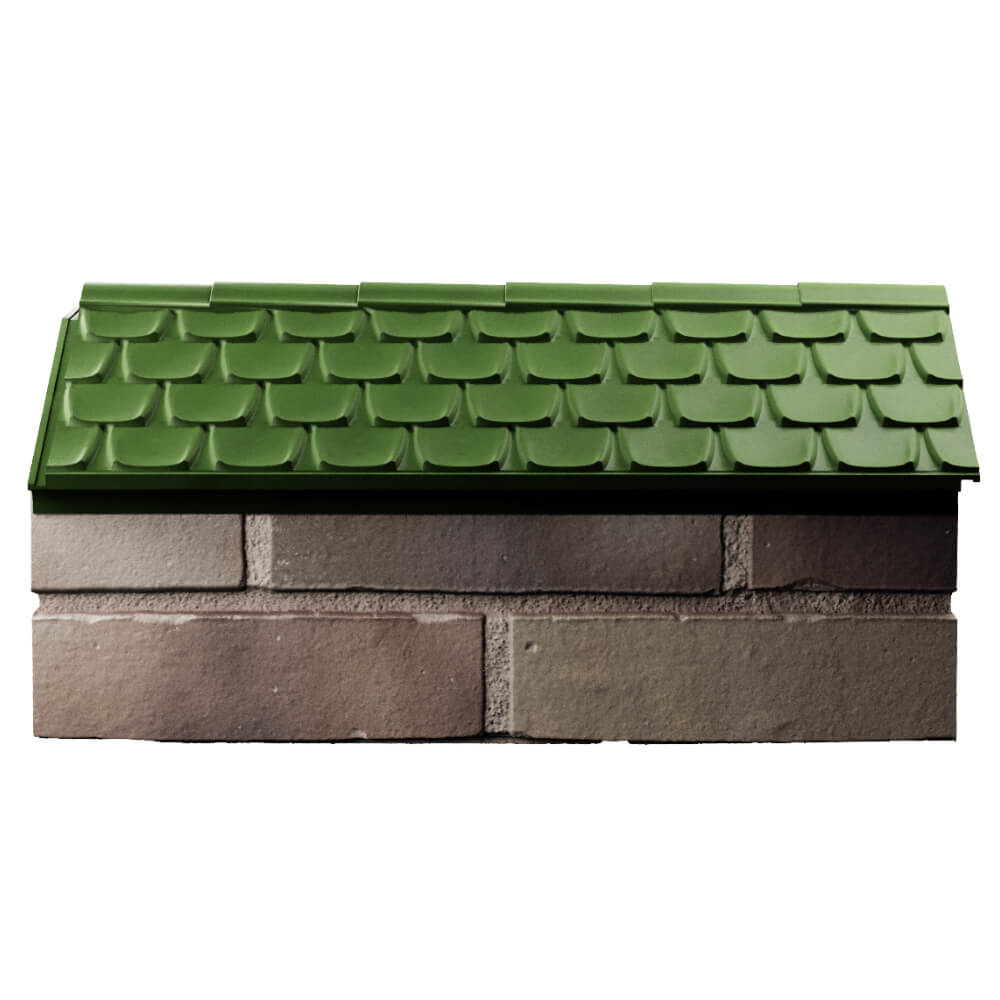 Парапет Zking Эльбрус Зеленый с посадкой на 1 кирпич (255мм) в Воскресенске фото