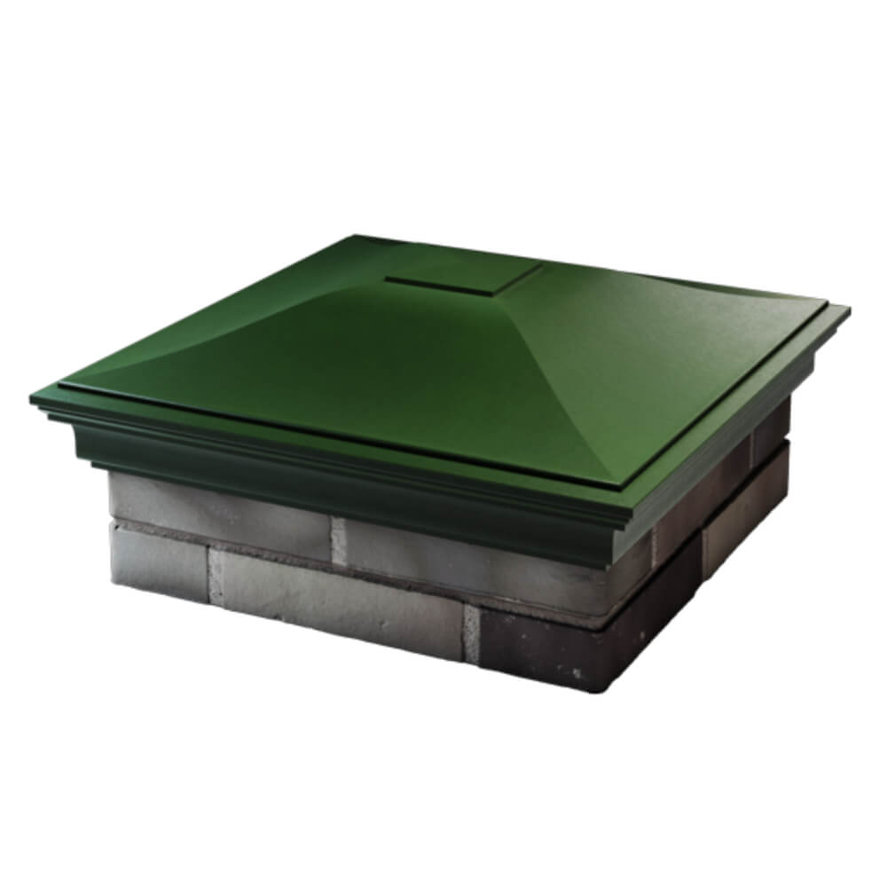 Колпак Zking Монблан Зеленый на столб 2х2 кирпича (515х515мм) в Воскресенске фото