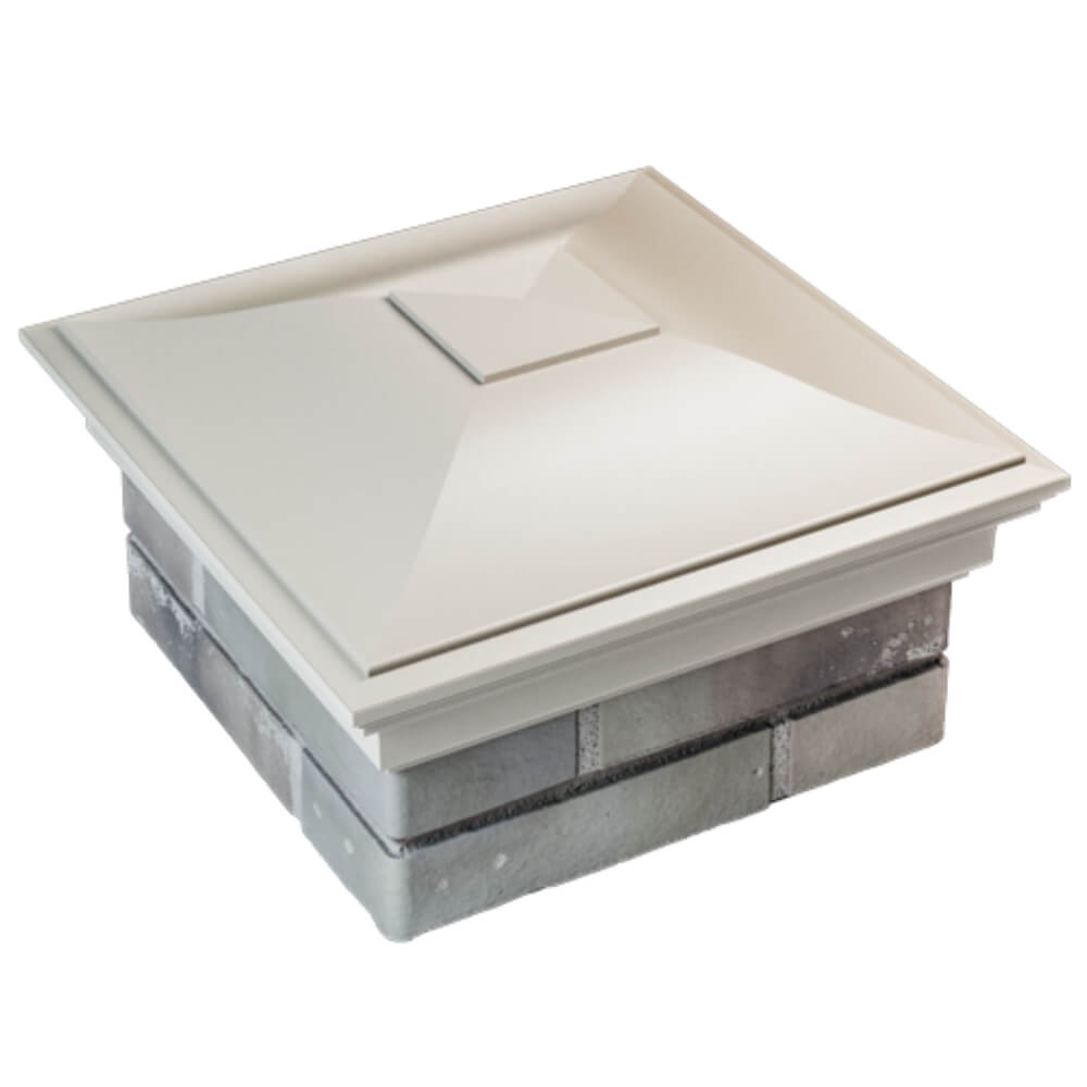 Колпак Zking Монблан Бежевый на столб 1.5х1.5 кирпича (385х385мм) в Воскресенске фото