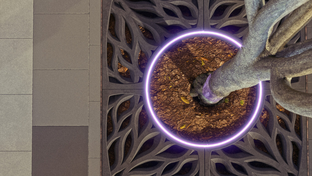 Приствольная решетка для дерева ZKING CRUST 1.2х1.2м Черная в Воскресенске фото