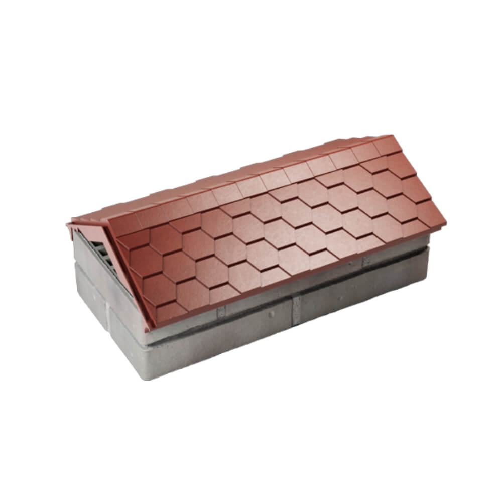 Парапет Zking Эверест Красный с посадкой на 1 кирпич (200/225/255мм) в Воскресенске фото