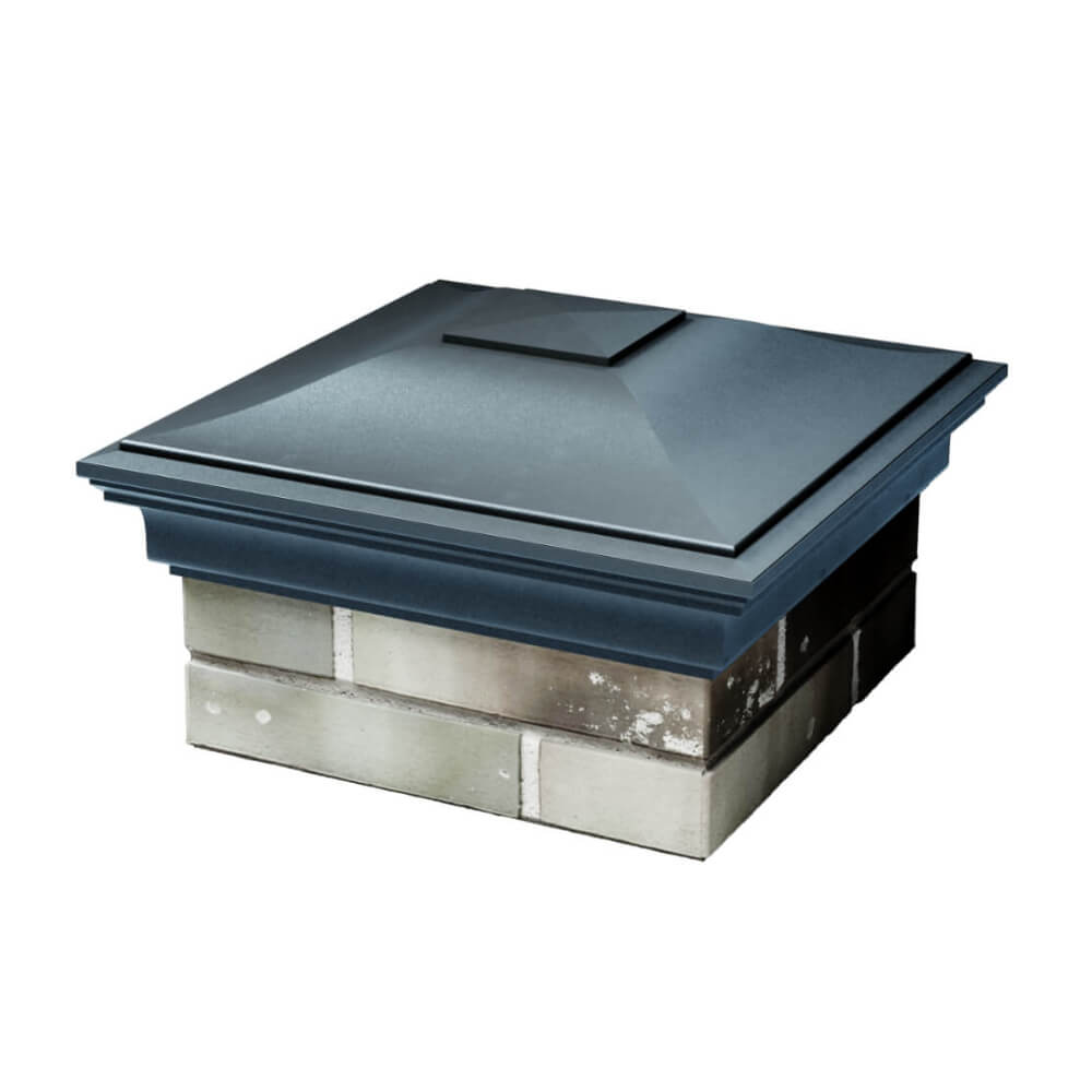 Колпак Zking Монблан Серый на столб 1.5х1.5 еврокирпича 0.7НФ (355х355мм) в Воскресенске фото