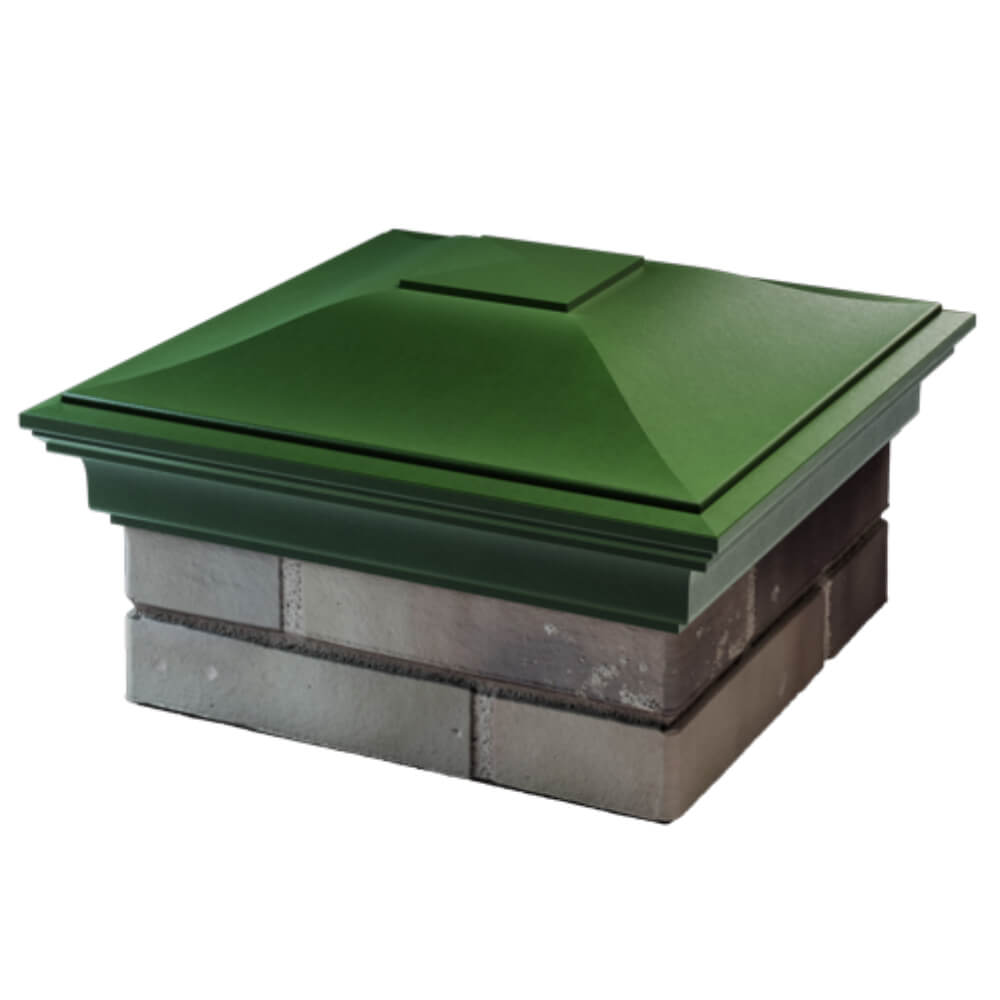 Колпак Zking Монблан Зеленый на столб 1.5х1.5 кирпича (385х385мм) в Воскресенске фото