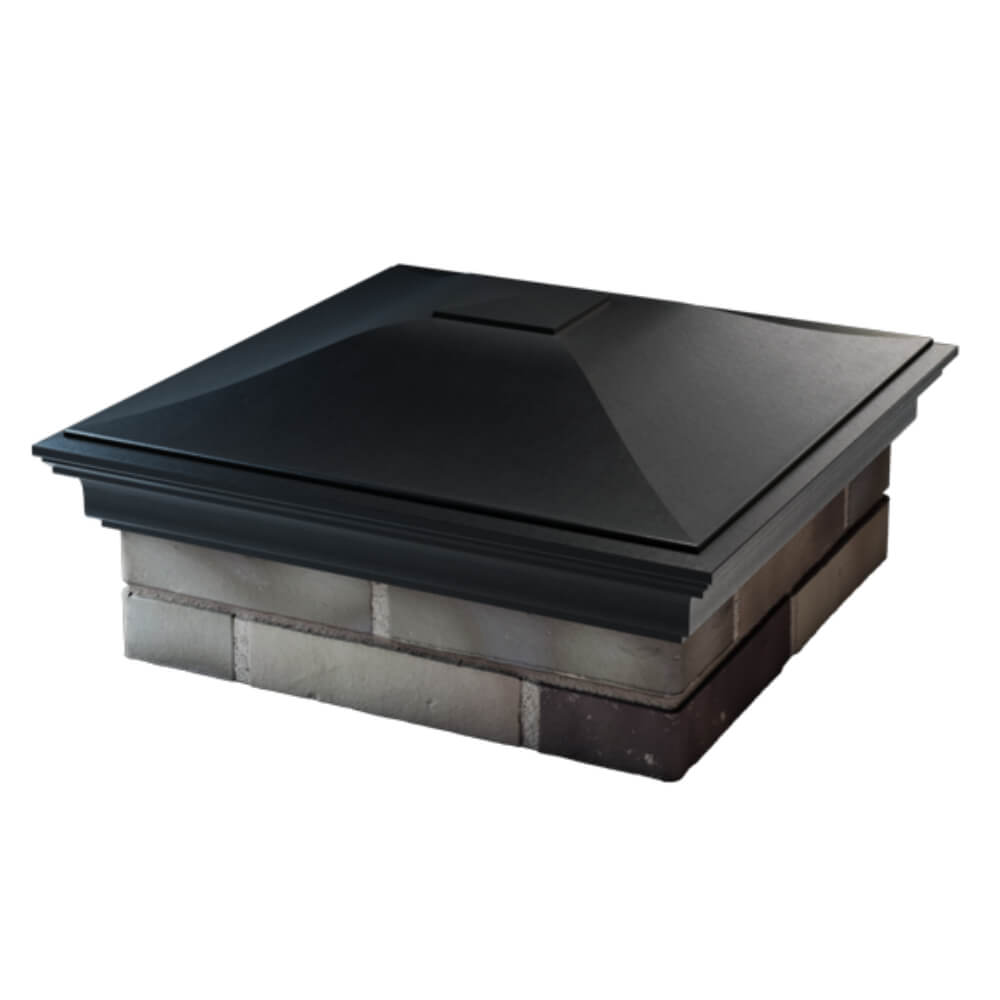 Колпак Zking Монблан Черный на столб 2х2 кирпича (515х515мм) в Воскресенске фото