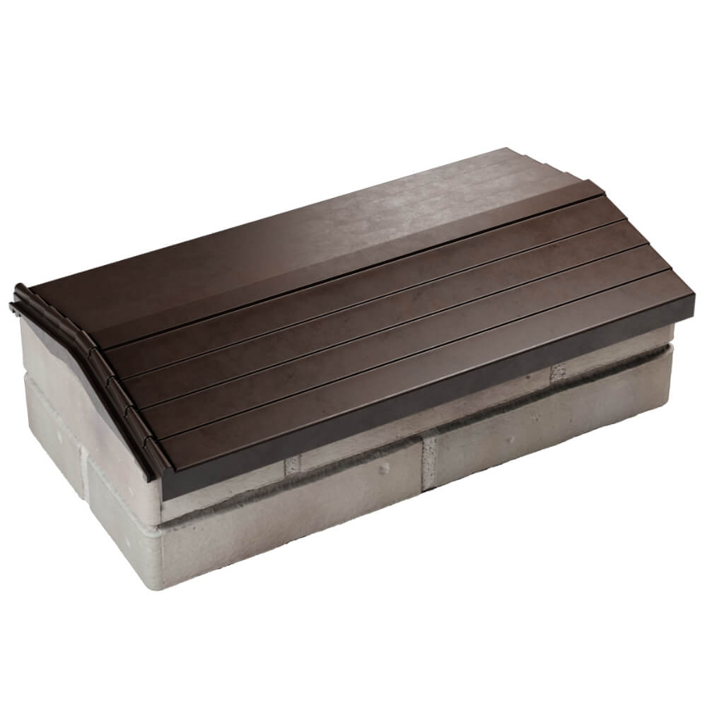 Парапет Zking Бона ХайТек Коричневый с посадкой на 1 кирпич (200/225/255мм) в Воскресенске фото