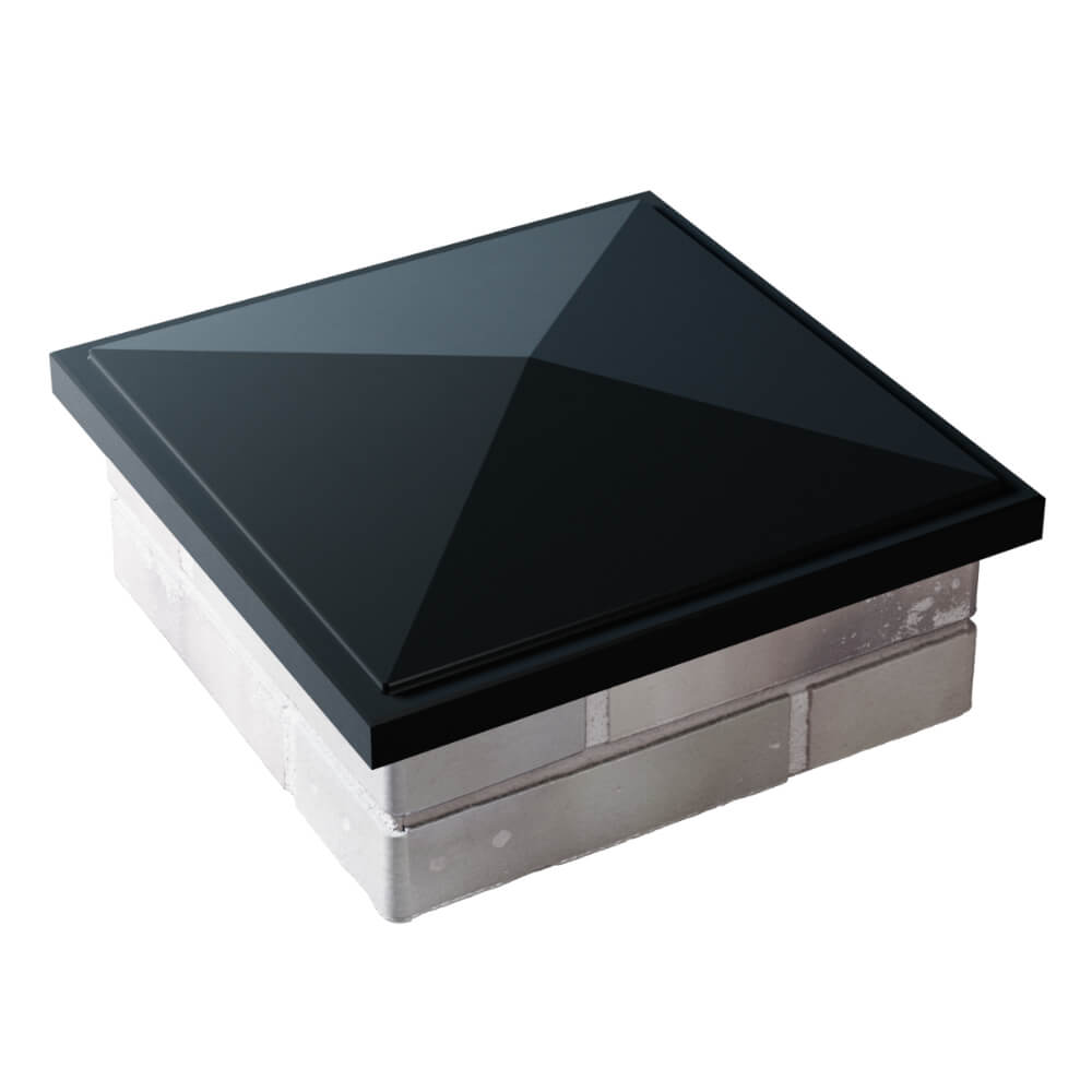 Колпак Zking БонаМоно Черный на столб 1.5х1.5 кирпича (385х385, 400х400мм) в Воскресенске фото