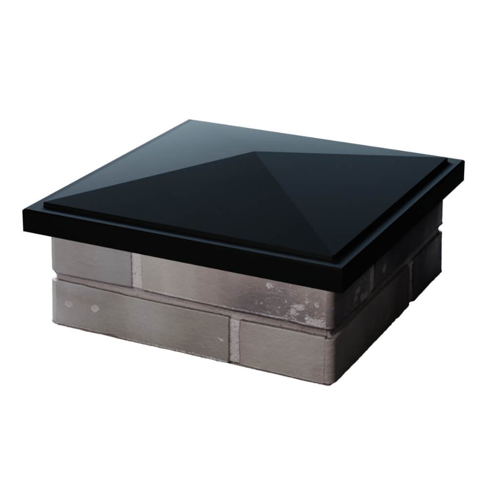 Колпак Zking БонаМоно Черный на столб 1.5х1.5 кирпича (385х385, 400х400мм) в Воскресенске фото