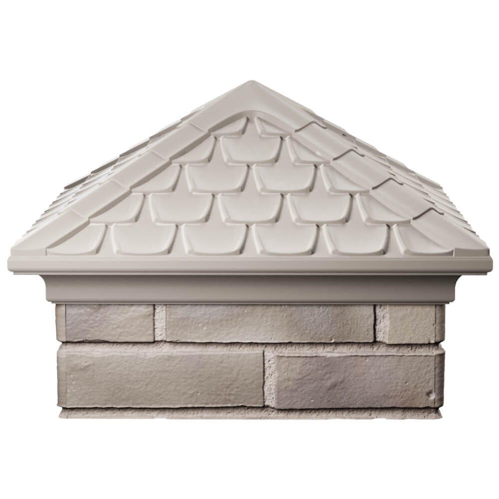 Колпак Zking Эльбрус Бежевый на столб 1.5х1.5 кирпича (385х385мм) Воскресенск фото