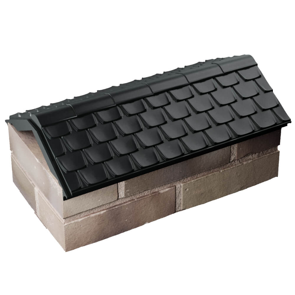 Парапет Zking Эльбрус Черный с посадкой на 1 кирпич (255мм) в Воскресенске фото