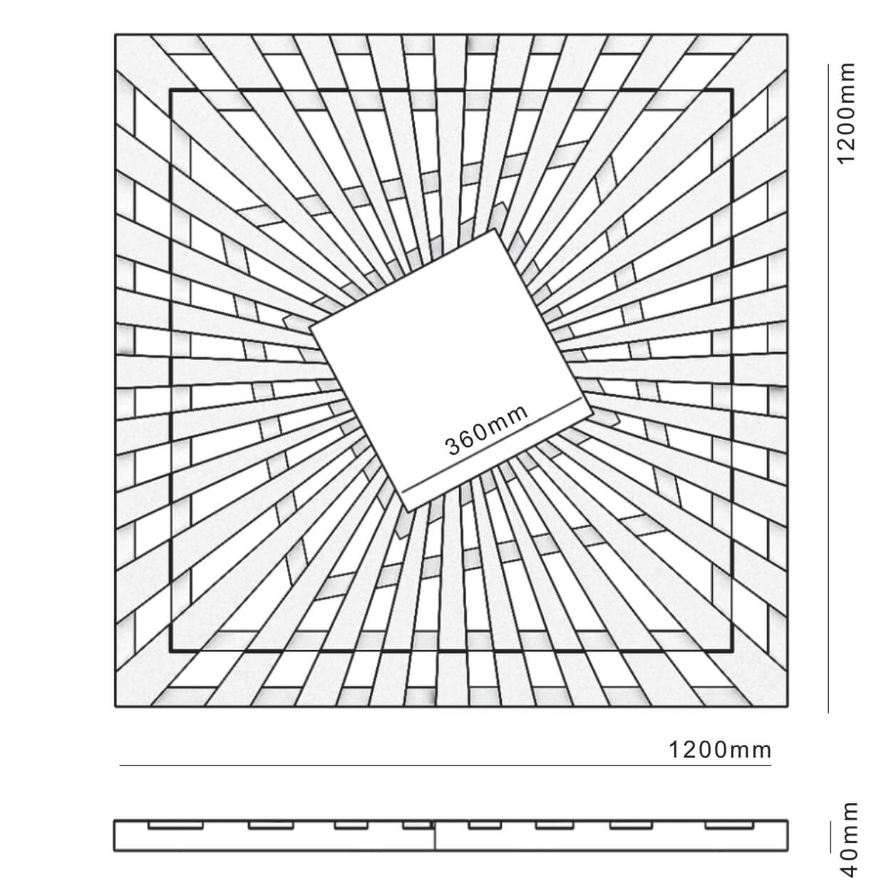 Приствольная решетка для дерева ZKING ATMOSPHERE 1.2х1.2м Коричневая в Воскресенске фото