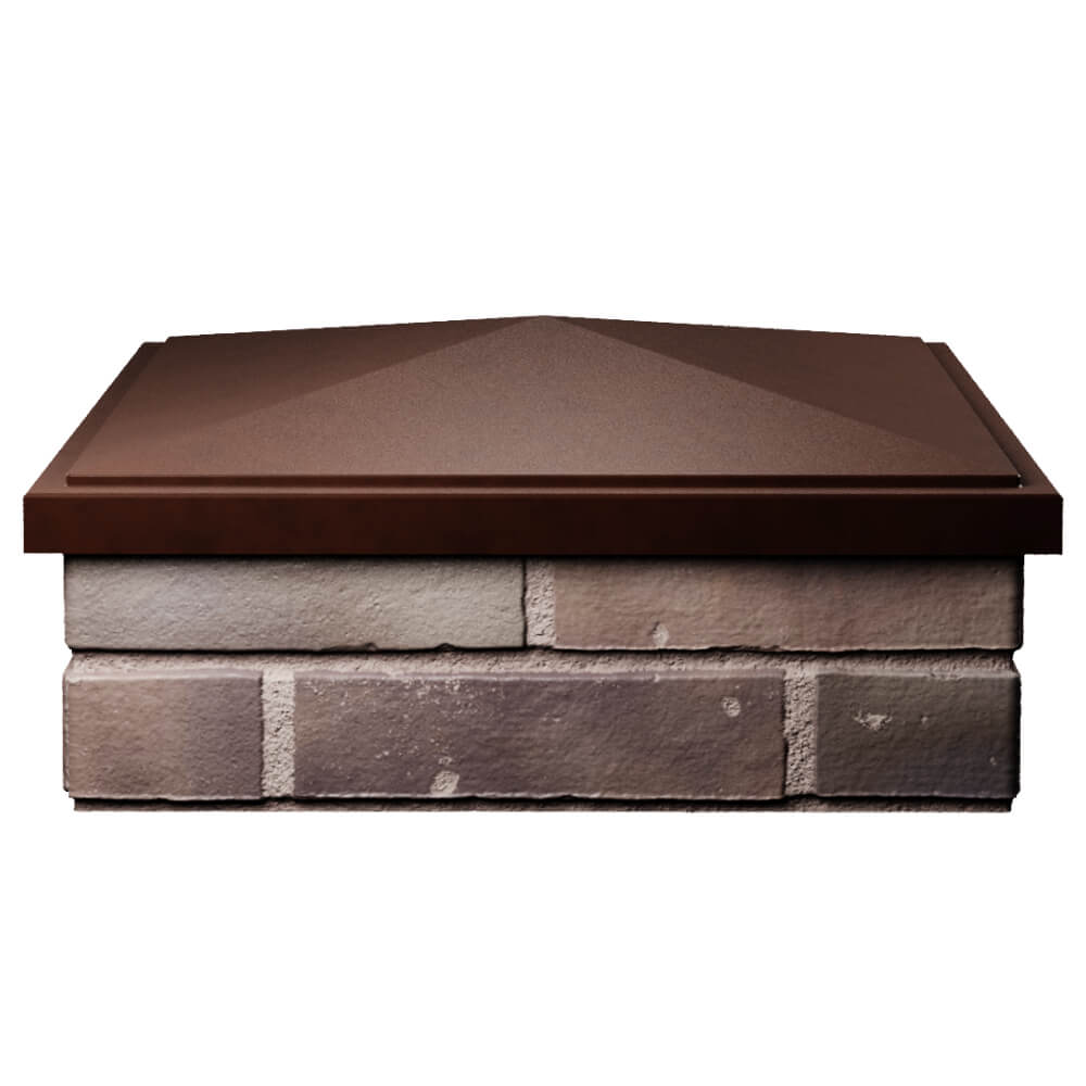 Колпак Zking БонаМоно Коричневый на столб 2х2 кирпича (515х515, 530х530мм) Воскресенск фото