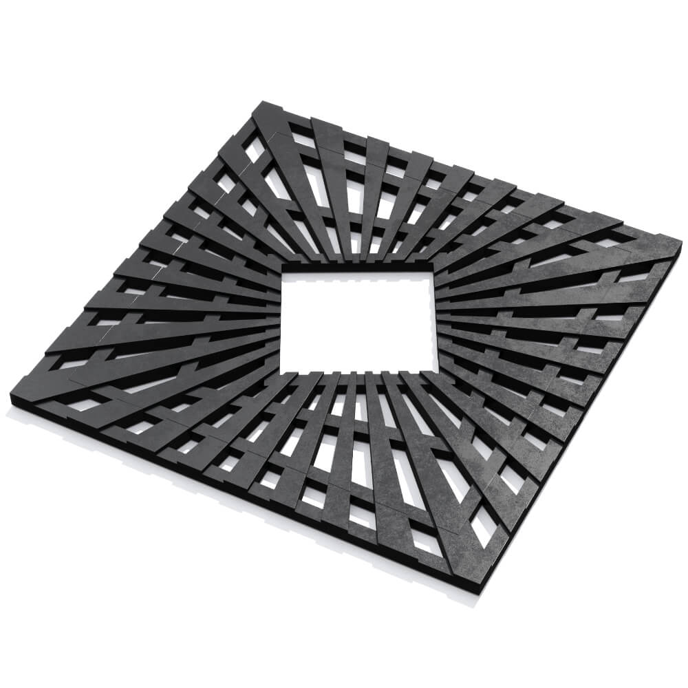 Приствольная решетка для дерева ZKING ATMOSPHERE 1.2х1.2м Черная в Воскресенске фото