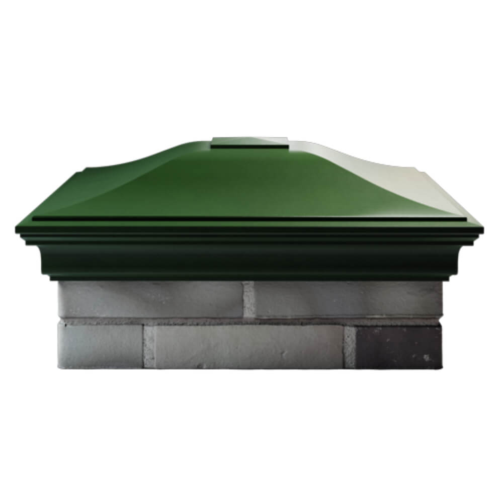 Колпак Zking Монблан Зеленый на столб 2х2 кирпича (515х515мм) в Воскресенске фото