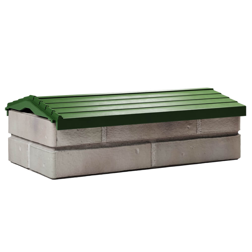 Парапет Zking Бона ХайТек Зеленый с посадкой на 1 кирпич (200/225/255мм) Воскресенск фото