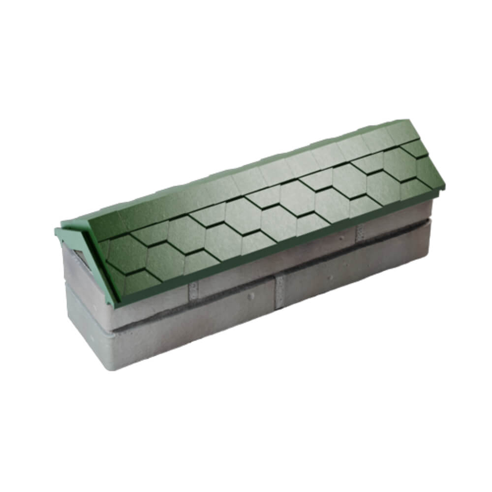 Парапет Zking Эверест Зеленый с посадкой на 0.5 кирпича (130мм) в Воскресенске фото