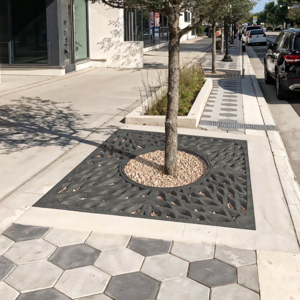 Приствольная решетка для дерева ZKING CRUST 2х2м Черная в Воскресенске фото