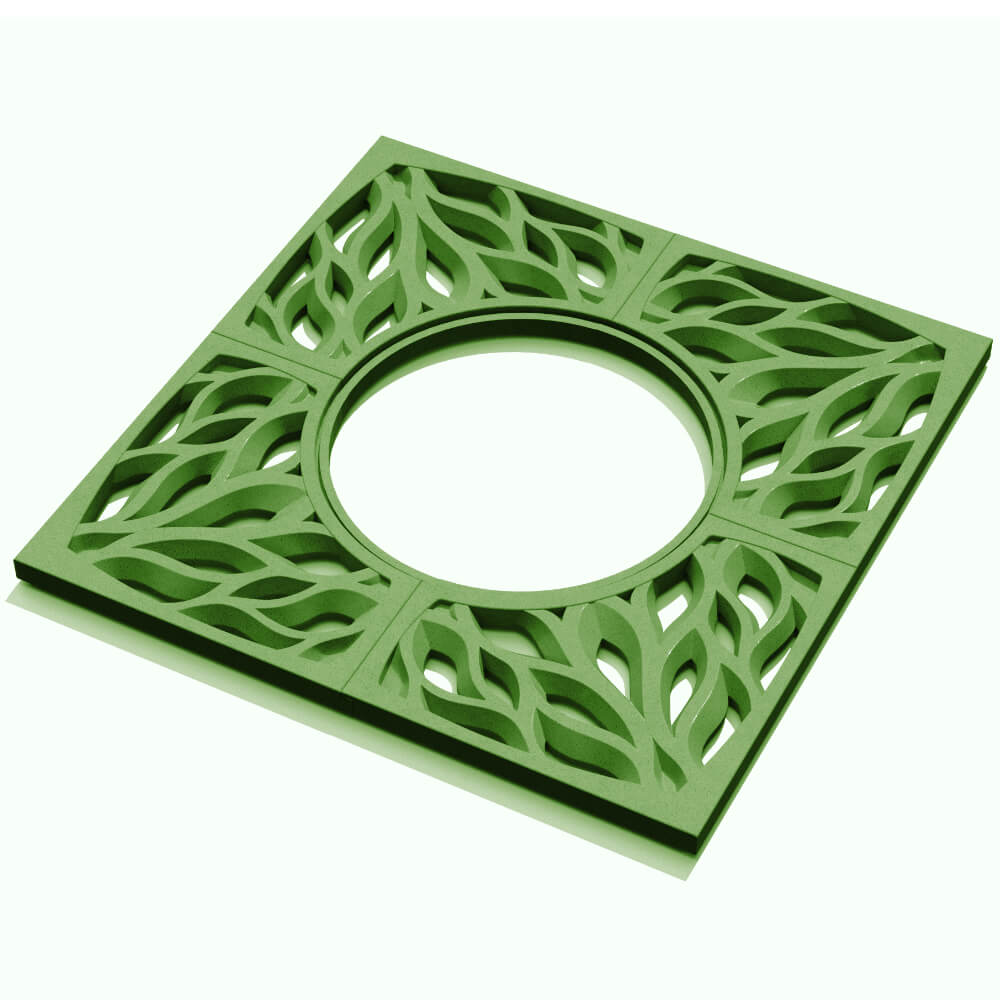 Приствольная решетка для дерева ZKING CRUST 1.2х1.2м Зеленая в Воскресенске фото