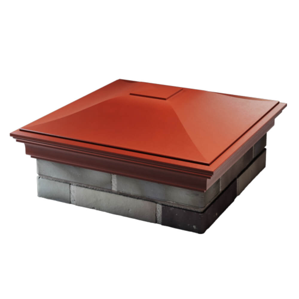 Колпак Zking Монблан Красный на столб 2х2 кирпича (515х515мм) в Воскресенске фото